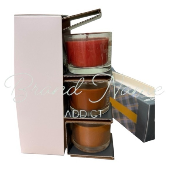 Set of 3 Yankee Mini Candle Autumn Apple Pumpkin Banana Fall Gift Set - Picture 3 of 4